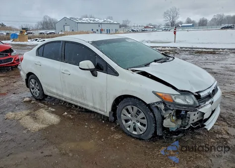 2012 Honda Civic Lx z USA, uszkodzony, nr VIN 19XFB2F54CE381852